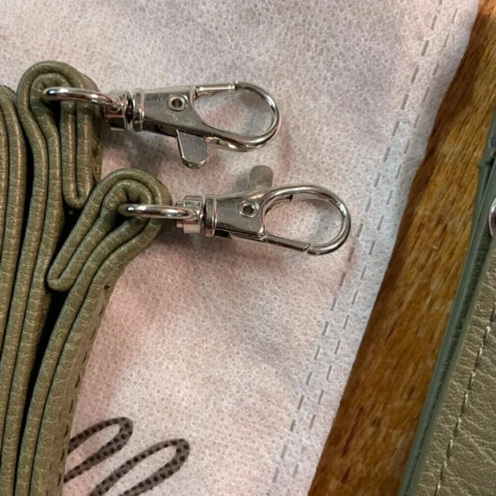 K. Carroll Harper Crossbody Army Green NEW - Picture 8 of 9